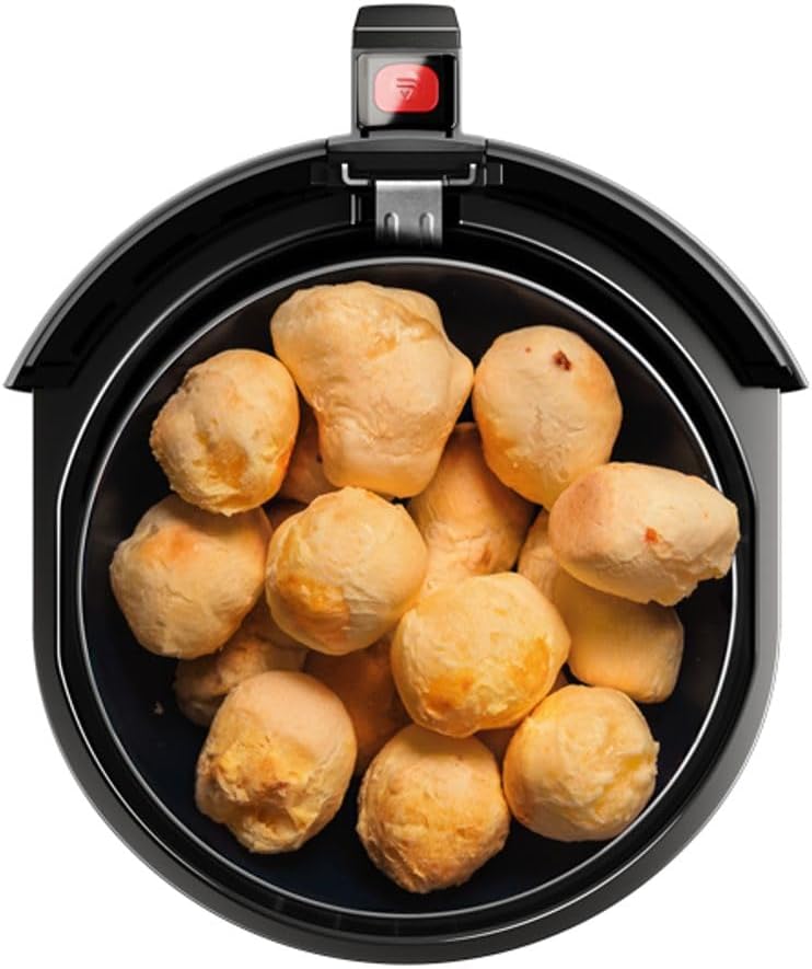Fritadeira Elétrica sem oleo - Airfryer 4L 8 receitas pré-sugeridas desligamento automatico cesto removivel 1400W EAF30 grafite 220v